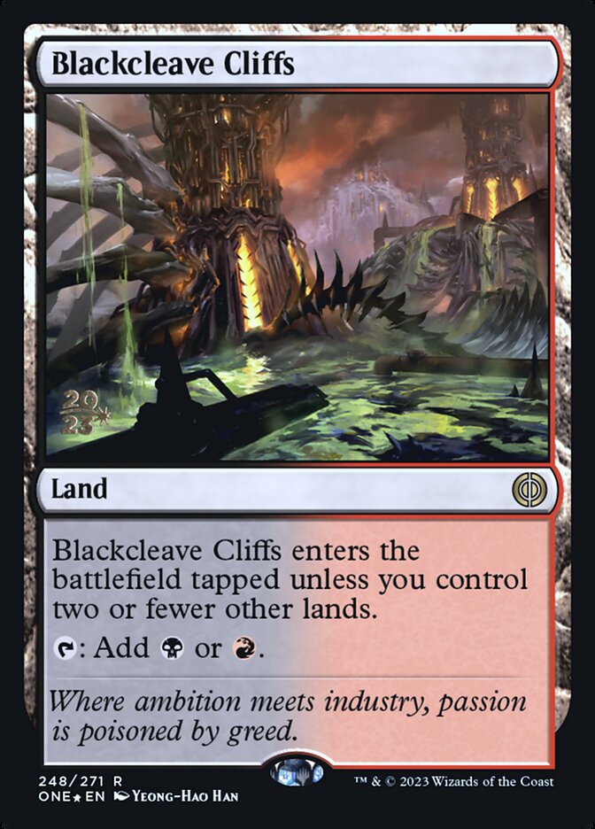 Blackcleave Cliffs - Foil - Prerelease Promo