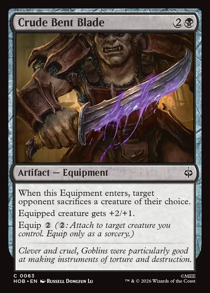 Crude Bent Blade - Foil