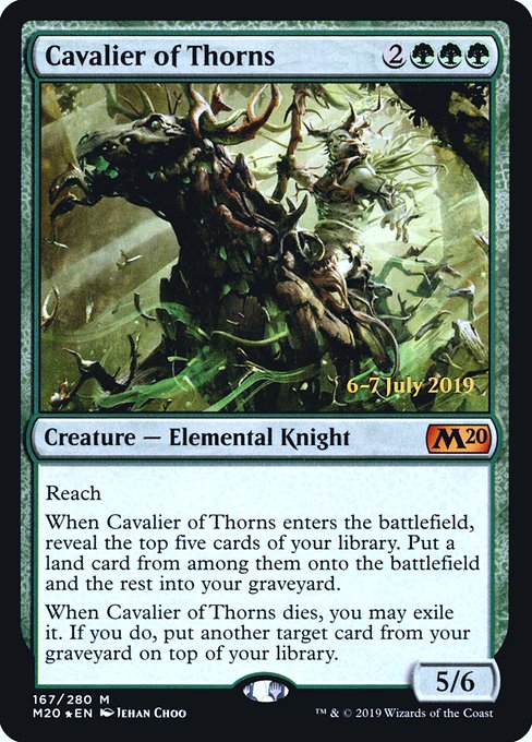 Cavalier of Thorns - Foil - Prerelease Promo
