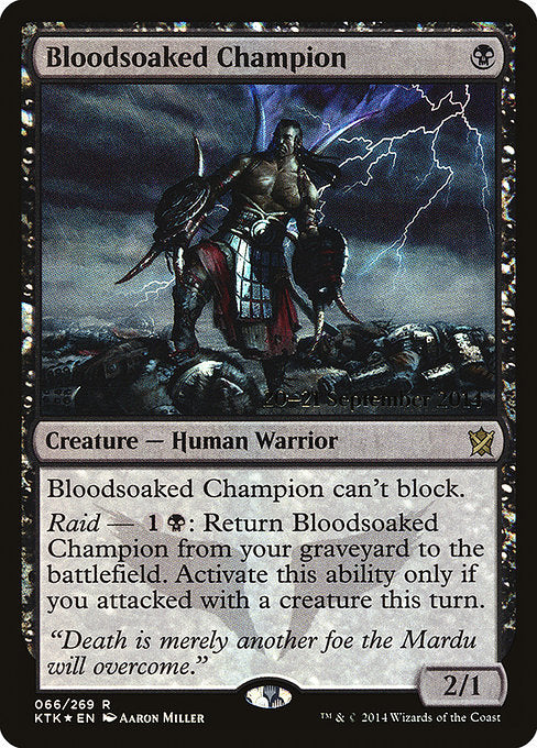Bloodsoaked Champion - Foil - Prerelease Promo