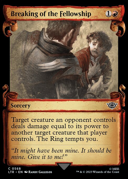 Breaking of the Fellowship - Silver Foil