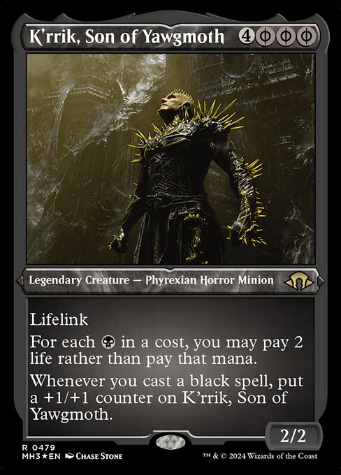 K'rrik, Son of Yawgmoth - Foil-Etched