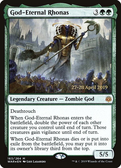 God-Eternal Rhonas - Foil - Prerelease Promo