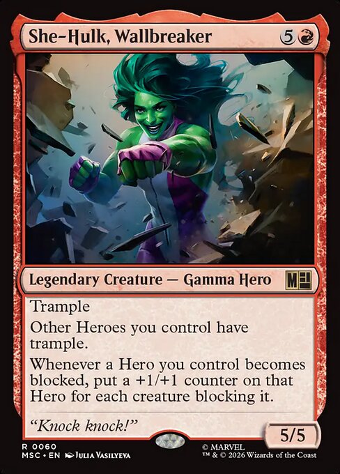 She-Hulk, Wallbreaker - Surge Foil