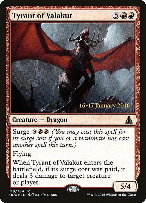 Tyrant of Valakut - Foil - Prerelease Promo