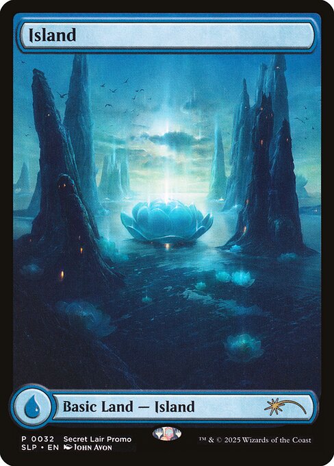 Island (032) Full Art - Secret Lair Prize