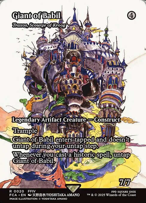 Traxos, Scourge of Kroog (Giant of Babil) - Foil
