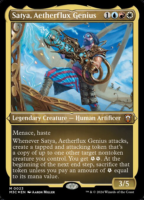 Satya, Aetherflux Genius - Foil-Etched