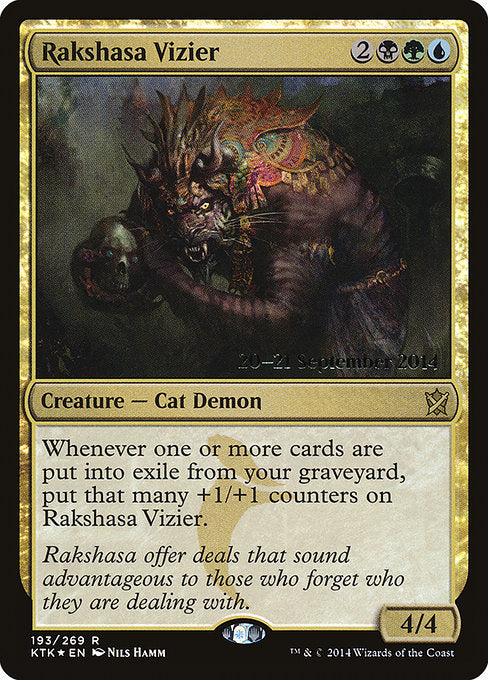 Rakshasa Vizier - Foil - Prerelease Promo