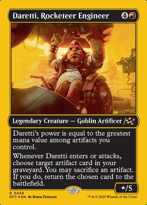 Daretti, Rocketeer Engineer - First Place Foil