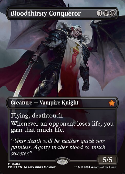 Bloodthirsty Conqueror - Mana Foil