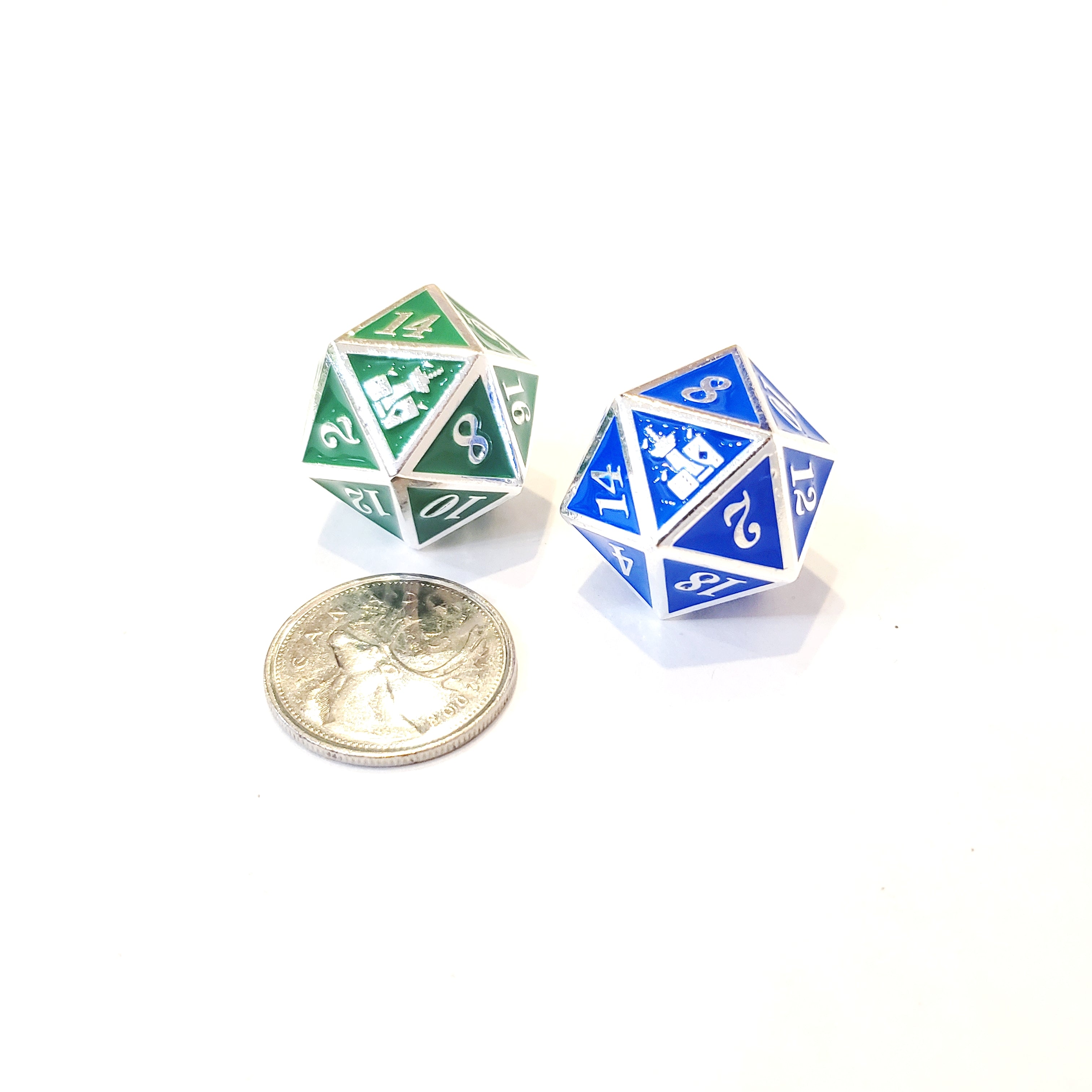 Rain City Games Metal D20 - Green