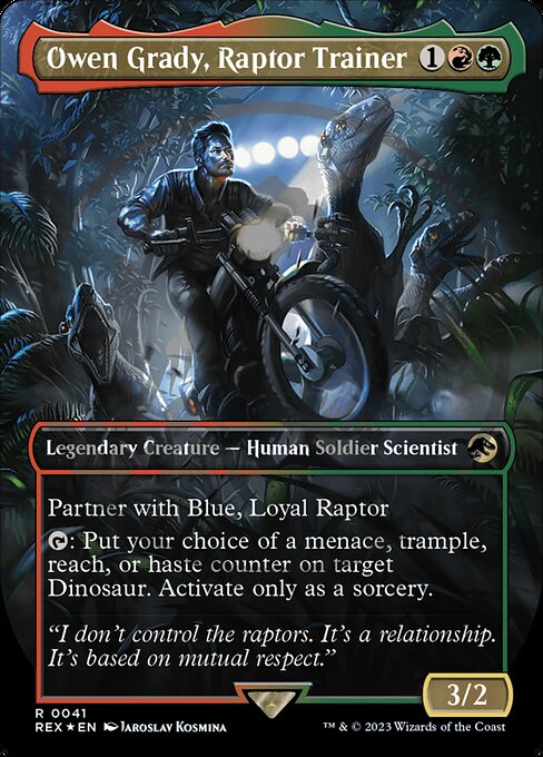 Owen Grady, Raptor Trainer - Emblem Foil