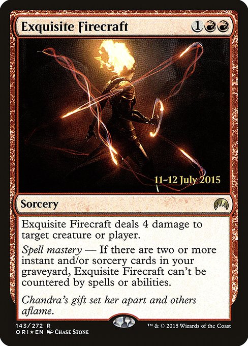 Exquisite Firecraft - Foil - Prerelease Promo