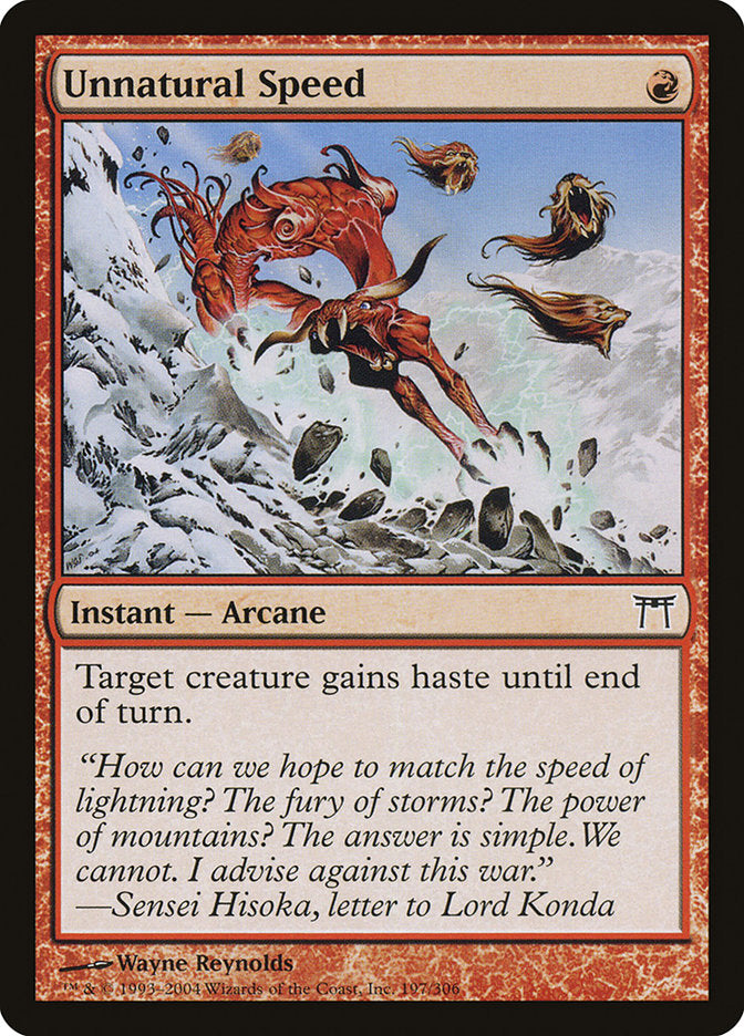 Unnatural Speed - Foil