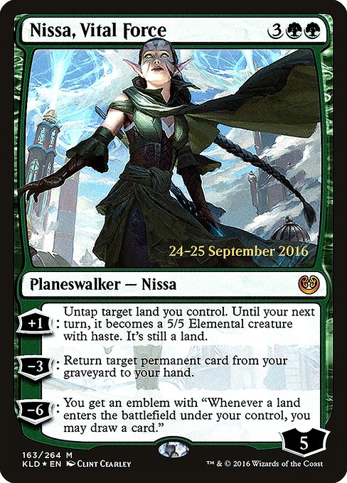 Nissa, Vital Force - Foil - Prerelease Promo