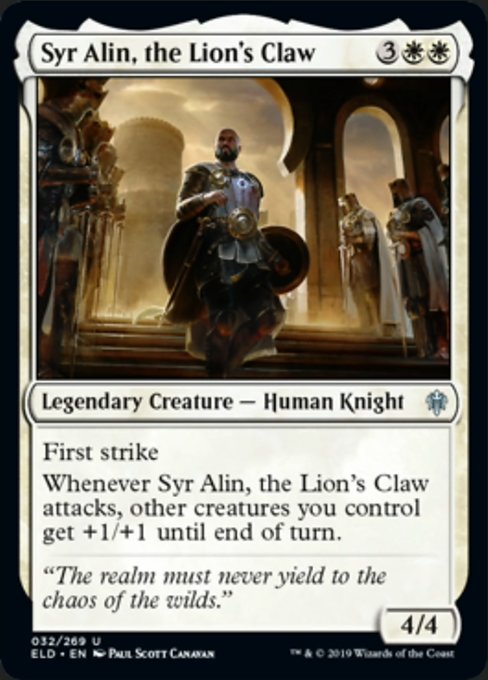 Syr Alin, the Lion's Claw - Foil