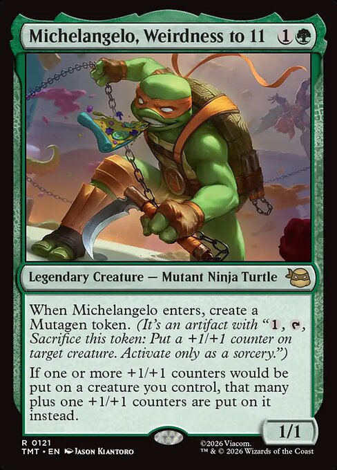 Michelangelo, Weirdness to 11 - Foil