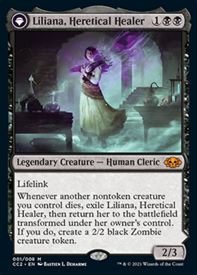 Liliana, Heretical Healer // Liliana, Defiant Necromancer