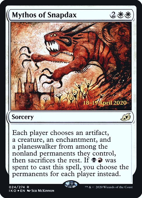 Mythos of Snapdax - Foil - Prerelease Promo