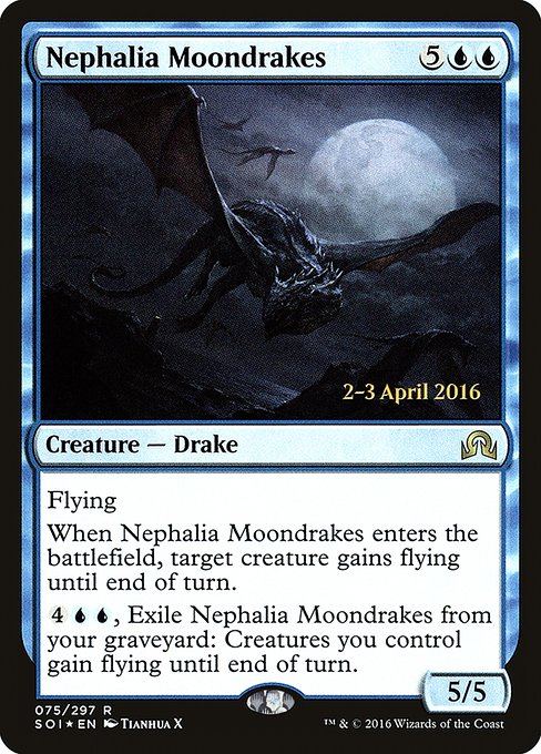 Nephalia Moondrakes - Foil - Prerelease Promo