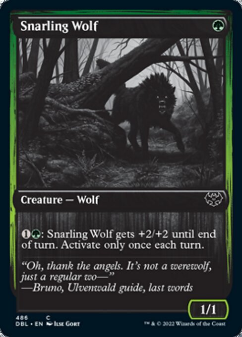 Snarling Wolf - Foil