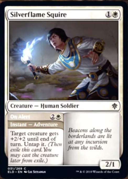 Silverflame Squire // On Alert - Foil