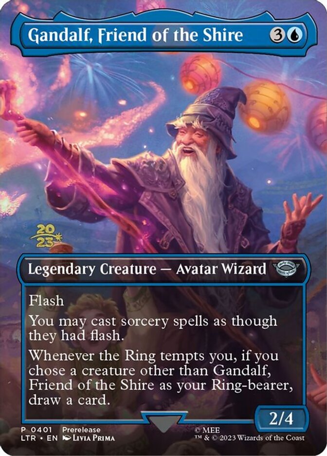 Gandalf, Friend of the Shire - Foil - Stamped Prerelease Promo