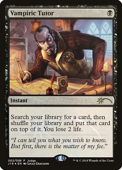 Vampiric Tutor - Foil - Judge Promo