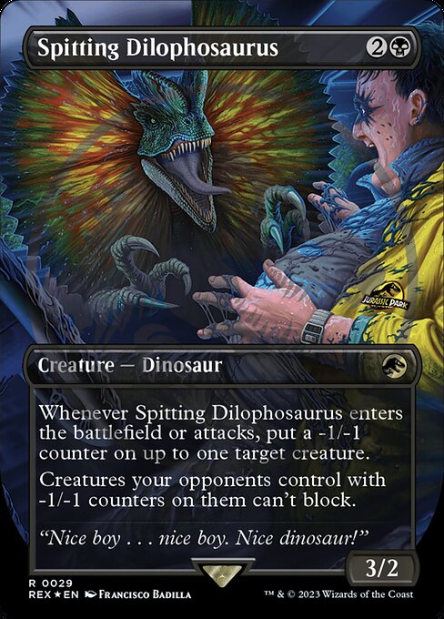 Spitting Dilophosaurus - Emblem Foil