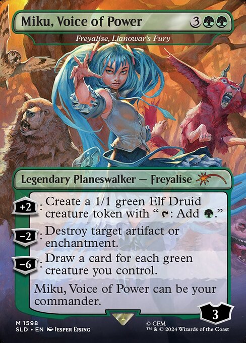 Freyalise, Llanowar's Fury (Miku, Voice of Power)