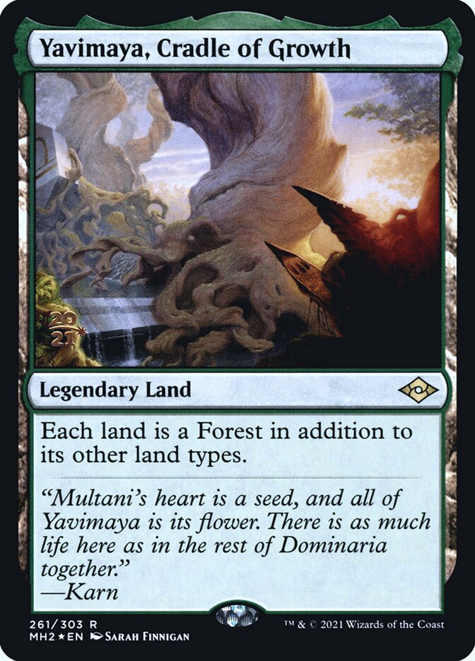 Yavimaya, Cradle of Growth - Foil - Prerelease Promo