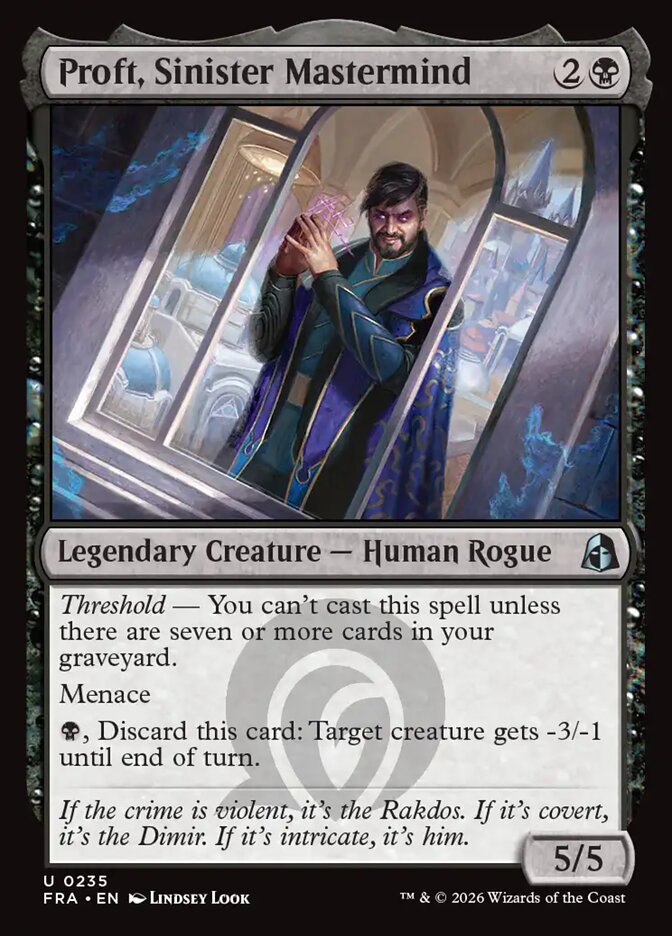 Proft, Sinister Mastermind - Foil