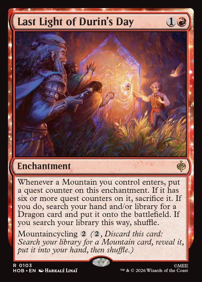 Last Light of Durin's Day - Foil