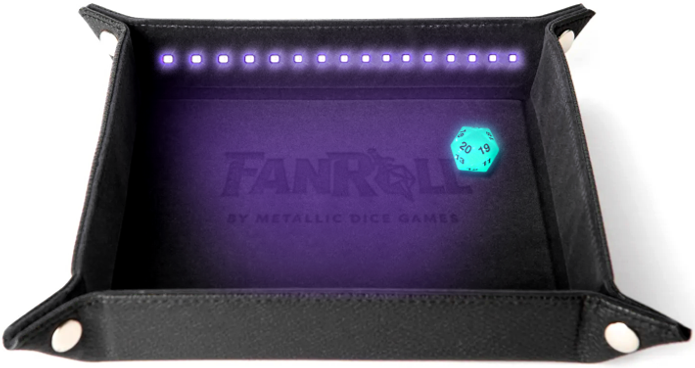 Blacklight Dice Tray D20 Black
