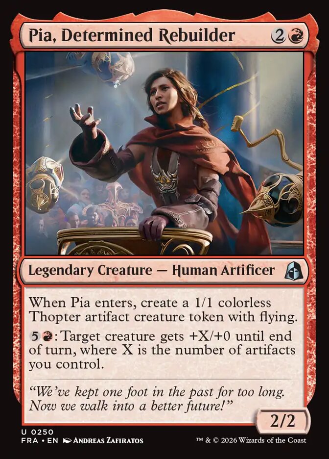 Pia, Determined Rebuilder - Foil