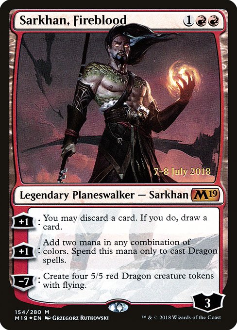 Sarkhan, Fireblood - Foil - Prerelease Promo