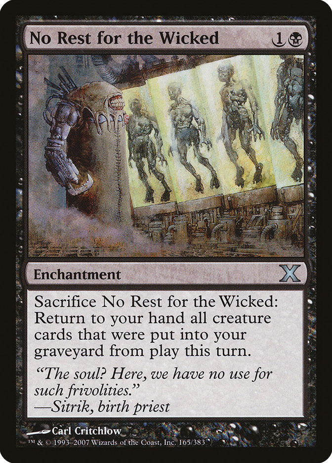 No Rest for the Wicked - Foil