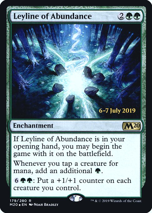 Leyline of Abundance - Foil - Prerelease Promo