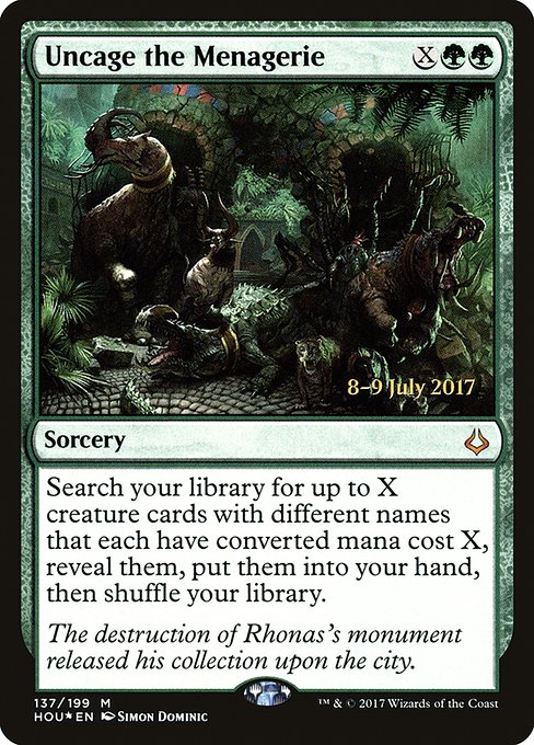 Uncage the Menagerie - Foil - Prerelease Promo