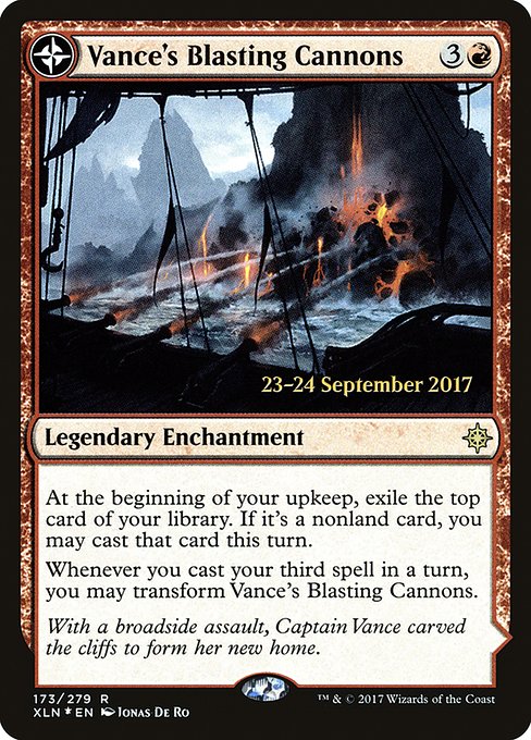 Vance's Blasting Cannons - Foil - Prerelease Promo