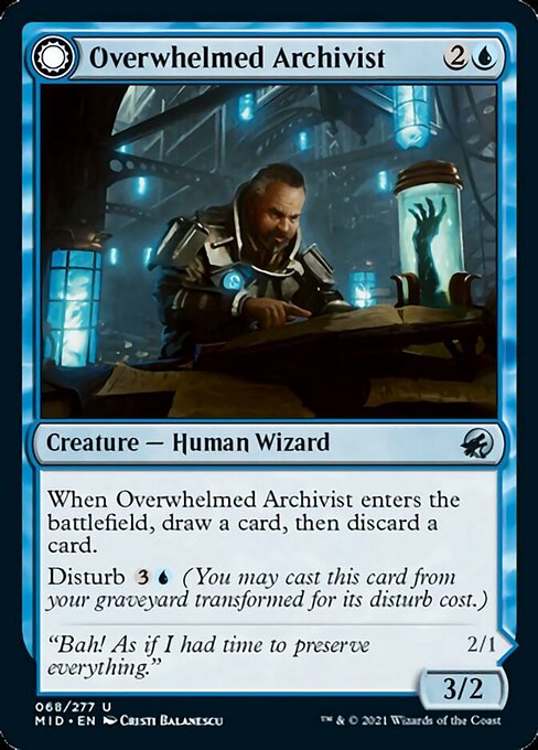 Overwhelmed Archivist - Foil