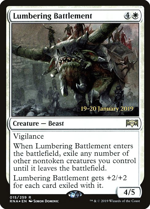 Lumbering Battlement - Foil - Prerelease Promo