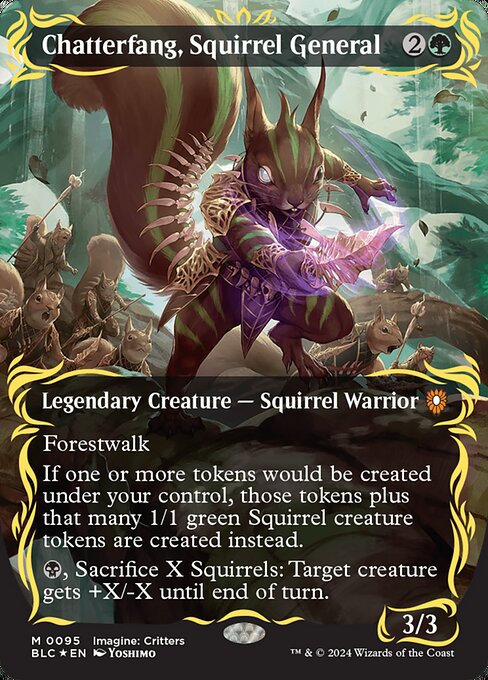 Chatterfang, Squirrel General - Raised Foil