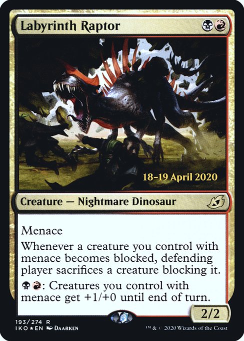 Labyrinth Raptor - Foil - Prerelease Promo