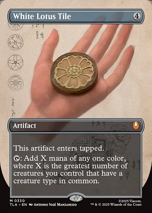 White Lotus Tile - Foil