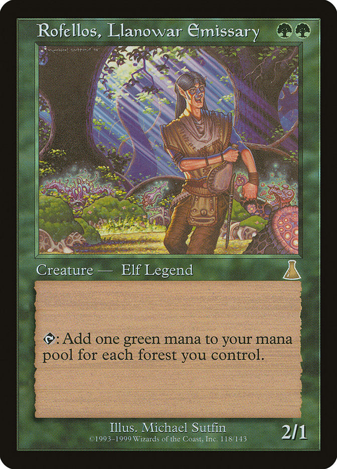 Rofellos, Llanowar Emissary - Foil