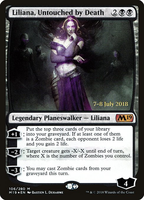 Liliana, Untouched by Death - Foil - Prerelease Promo