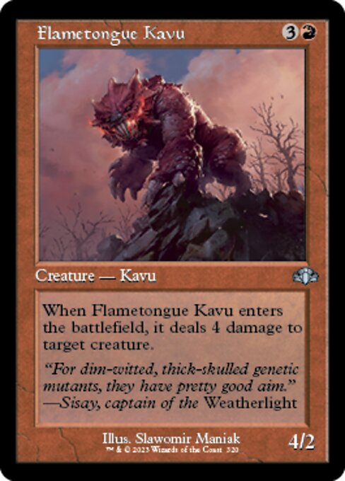 Flametongue Kavu - Foil