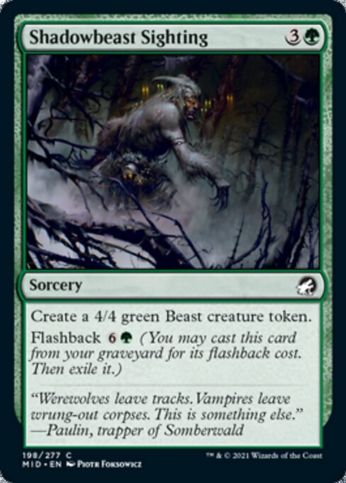 Shadowbeast Sighting - Foil
